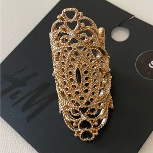 H&M Large Lace Ring - Gold